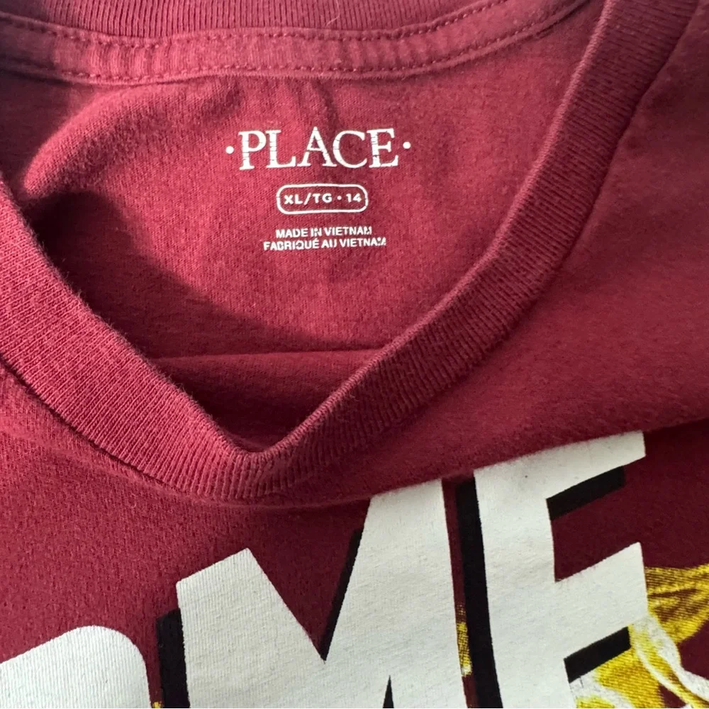 Children Place Red and Yellow Game On Fire T-Shirt Boys‎ XL